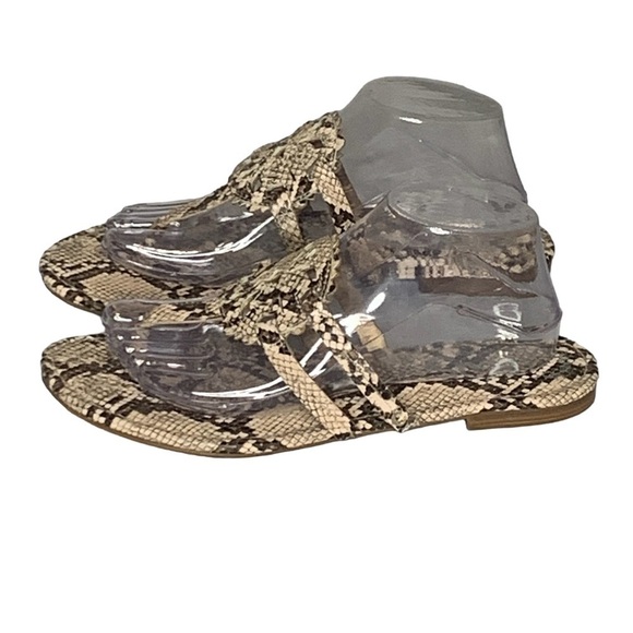 Circus by Samuel Edelman Cherri women’s snake print sandals. Size 10 - Picture 6 of 13